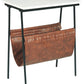 Etanbury - Brown / Black/white - Accent Table