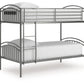 Lanceburg - Twin/Twin Bunk Bed With Ladder - Gray