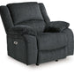 Draycoll - Power Rocker Recliner - Fabric - Slate