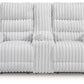 Rhines Falls - Double Reclining Power Loveseat With Console - Alloy