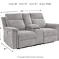 Barnsana - Dbl Power Reclining Loveseat With Console