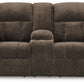 Frohn - Dbl Reclining Loveseat With Console