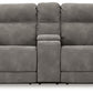 Next-Gen Durapella - Pwr Rec Loveseat/Con/Adj Hdrst - Microfiber - Slate