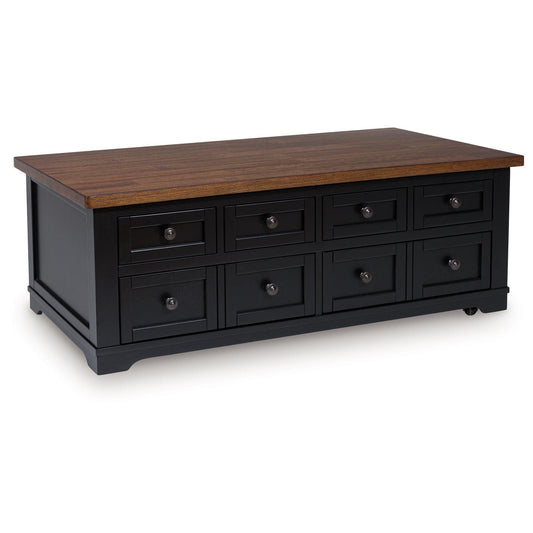 Wildenauer - Brown / Black - Lift Top Cocktail Table