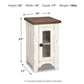 Wystfield - Chair Side End Table - White / Brown