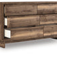 Chirason - Brown - Six Drawer Dresser