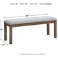Moriville - Beige - Upholstered Bench