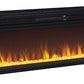 Entertainment - Black - Wide Fireplace Insert