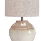 Waldish - Metal Table Lamp - Cream / Beige