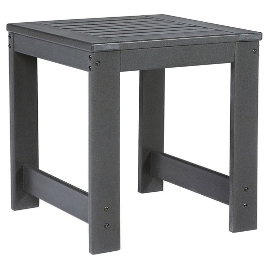 Amora - Charcoal Gray - Square End Table