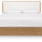 Pamaria - King Upholstered Bed - Light Brown