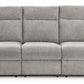 Barnsana - Power Reclining Sofa - Fabric - Ash