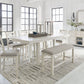 Robbinsdale - Rectangular Counter Height Dining Extension Table Set