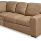 Bandon - Toffee - 4-Piece Sectional With Laf Loveseat - Leather Match