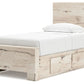 Lawroy - Panel Bed With Storage