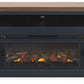 Landocken - Two-tone - 83" TV Stand With Electric Fireplace