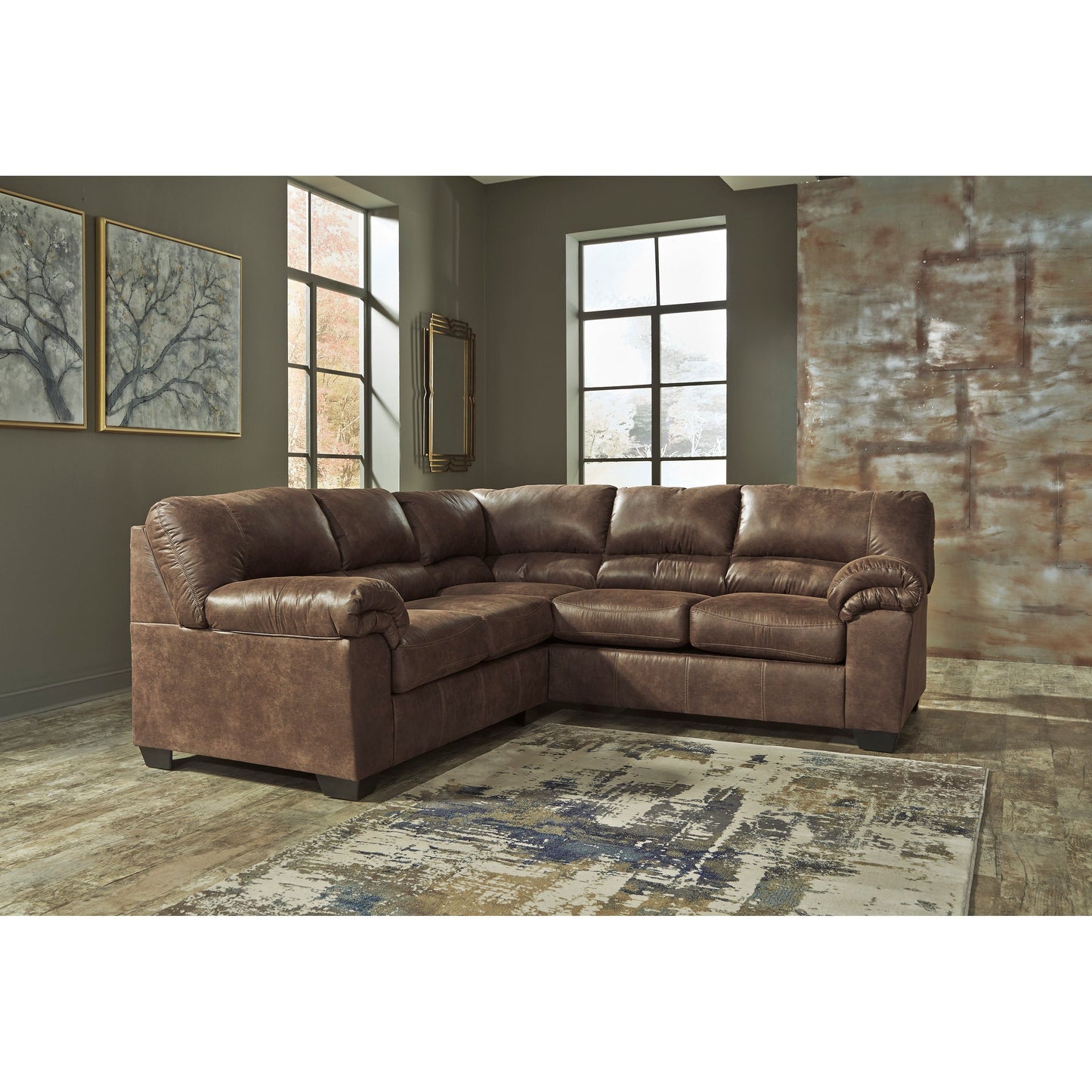 BLADEN 2- PIECE SECTIONAL - COFFEE