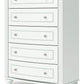 Kozlani - Five Drawer Chest - White
