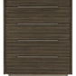 Arkenton - Grayish Brown / White - Five Drawer Chest