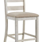 Skempton - Upholstered Barstool (Set of 2) - White