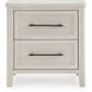 Darbonton - Two Drawer Night Stand - Dove White