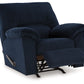 Simplejoy - Navy - Rocker Recliner - Fabric