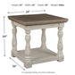 Havalance - Gray / White - Rectangular End Table