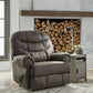 Camera Time - Gunmetal - Zero Wall Recliner - Faux Leather