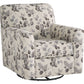 Abney - Platinum - Swivel Accent Chair