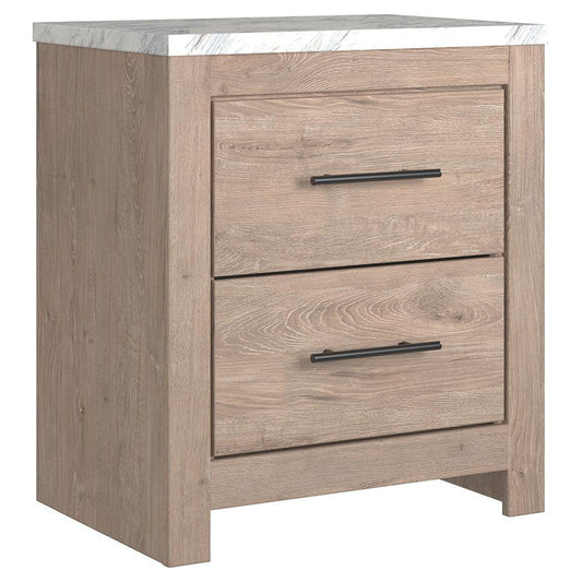 Senniberg - Light Brown - Two Drawer Night Stand