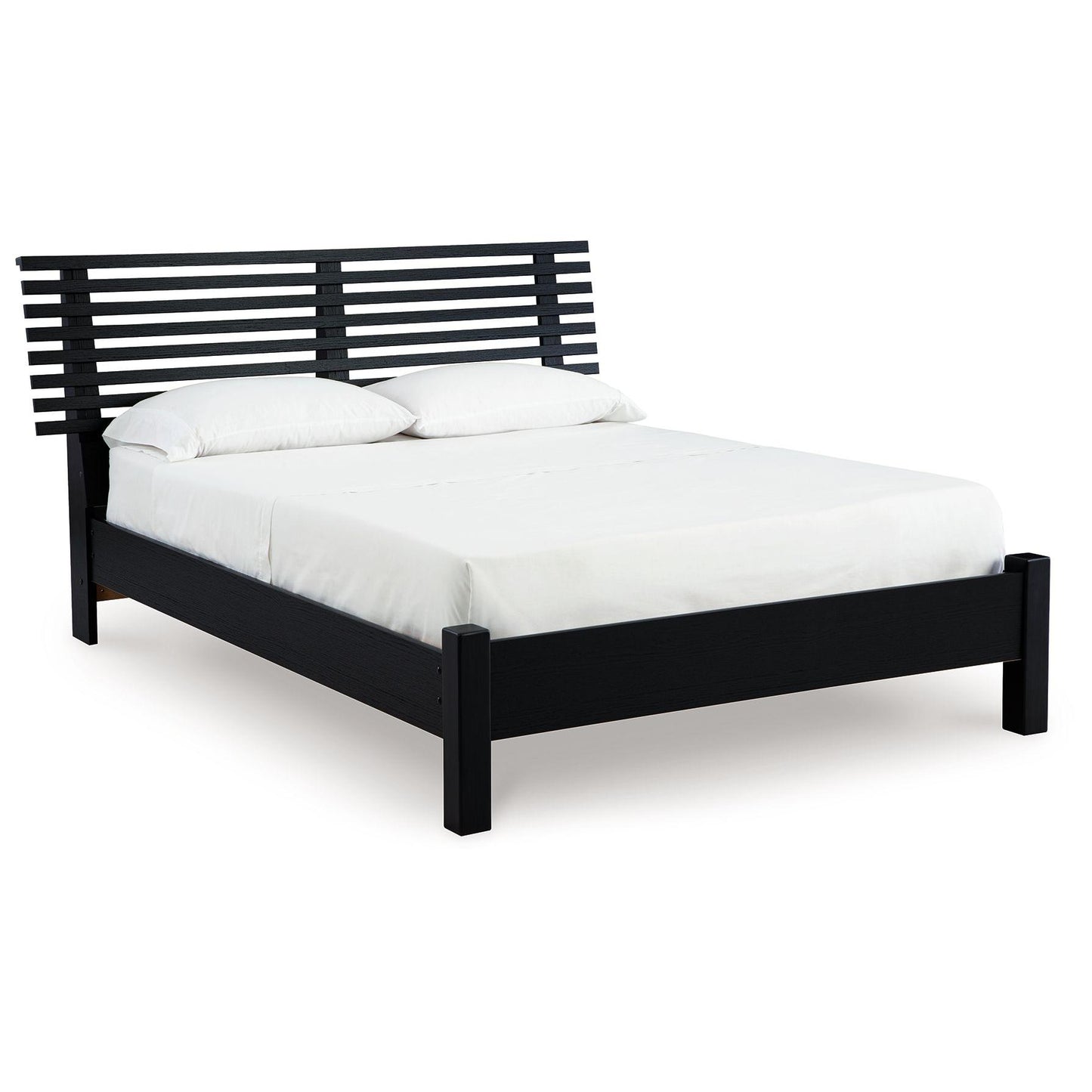 Danziar - Slat Panel Bed With Low Footboard