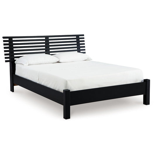 Danziar - Slat Panel Bed With Low Footboard