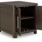 Breckington - Dark Brown - Rectangular 2-door End Table