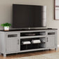 Darborn - Gray / Brown - Xl TV Stand W/Fireplace Option