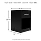 Finch - One Drawer Night Stand - 23" Height - Black
