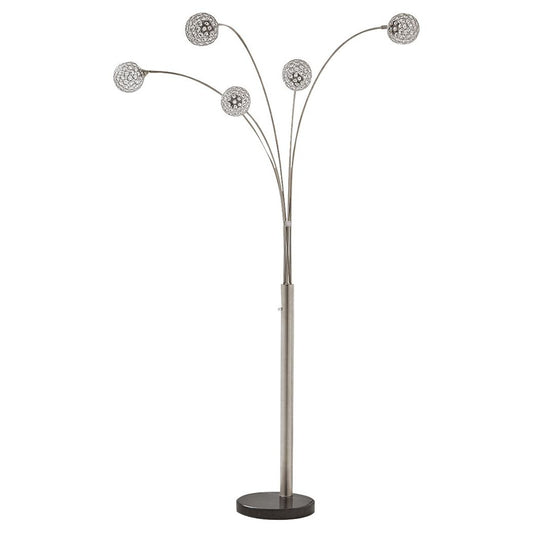 Winter - Silver Finish - Metal Arc Lamp