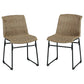 Amaris - Brown / Black - Chair (Set of 2)