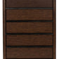 Dilenno - Dark Brown - Five Drawer Chest