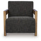 Dorney - Accent Chair - Charcoal / Brown - Fraser Furniture & Mattresses