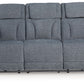 Studio Cave - Power Reclining Sofa - Steel