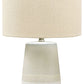 Shavon - Beige / White - Ceramic Table Lamp