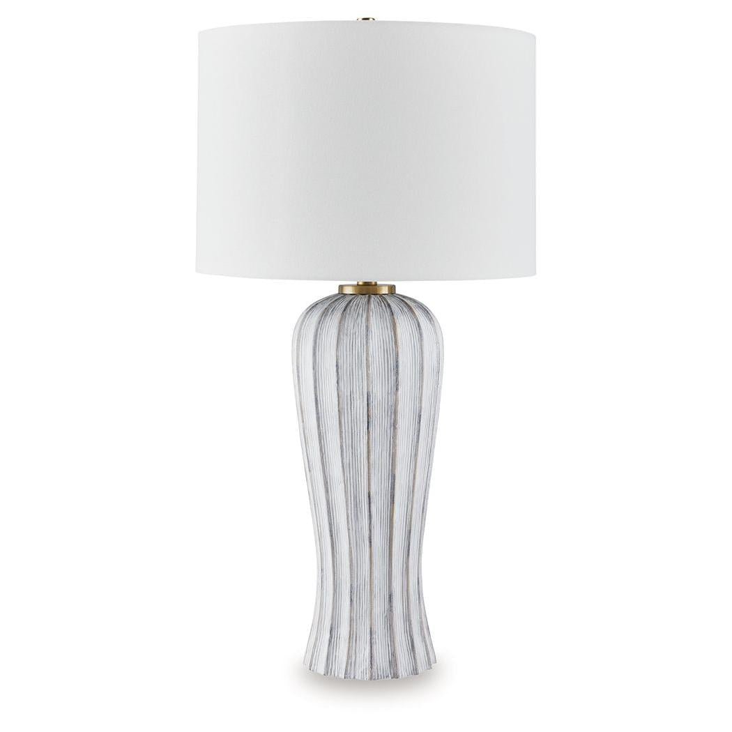 Lanwell - Poly Table Lamp - Antique Gray