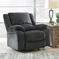 Draycoll - Power Rocker Recliner - Fabric - Slate