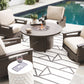 Paradise Trail - Medium Brown - 5 Pc. - Conversation Set With 4 Swivel Lounge Chairs