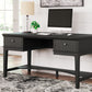 Beckincreek - Black - Home Office Storage Leg Desk