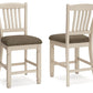 Bolanburg - Upholstered Barstool (Set of 2) - Beige - Fraser Furniture & Mattresses