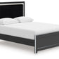 Zuraleus - Upholstered Panel Platform Bed With Roll Slats