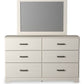 Stelsie - Dresser, Mirror - White