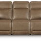 Glencroft - Power Reclining Sofa With Adjustable Headrest - Sahara