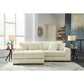 LINDYN 2 PIECE SECTIONAL WITH CHAISE- IVORY